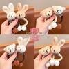 2025 Adorable Bunny Plush Hair Tie - Soft, Elastic Ponytail Holder for Women