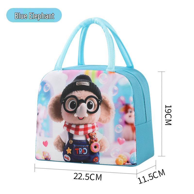 Large Capacity Insulated Lunch Tote - Durable Aluminum Foil Bento Bag for Office Workers