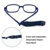 Flexible Kids Glasses Frame No Screw One-piece Design 46/16 Size 4-6 Years Adjustable Strap Boys Girls Optical