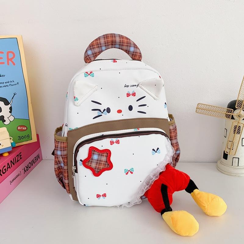 Schoolbag Cute Cartoon Cat Vitality Primary School Bag 1-1 Years Old Male and Female Treasure Summer Vacation Travel High Value Leisure Backpack