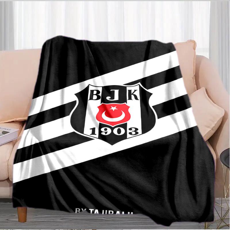 Coperta Besiktas Crest Legacy 1903 Adatta per Divani, Letti, Uffici e Campeggio - Regalo Perfetto per Halloween Natale