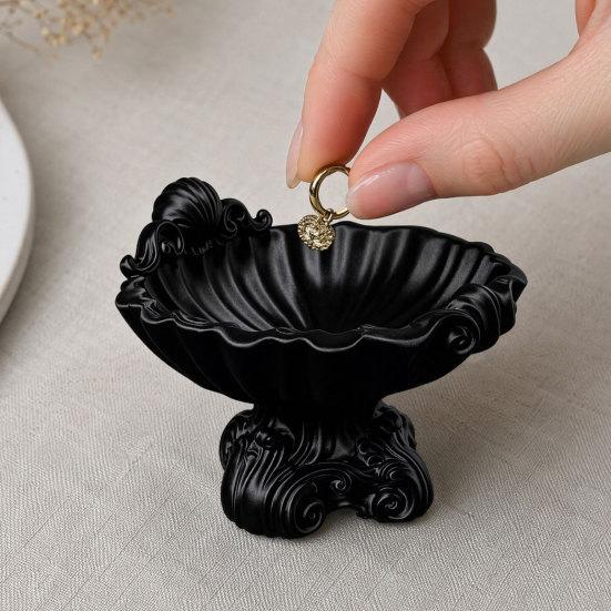 Jewelry Storage Tray Creative Seashell Shapes Plastic Trays Jewelry Earrings Ring Display Plates