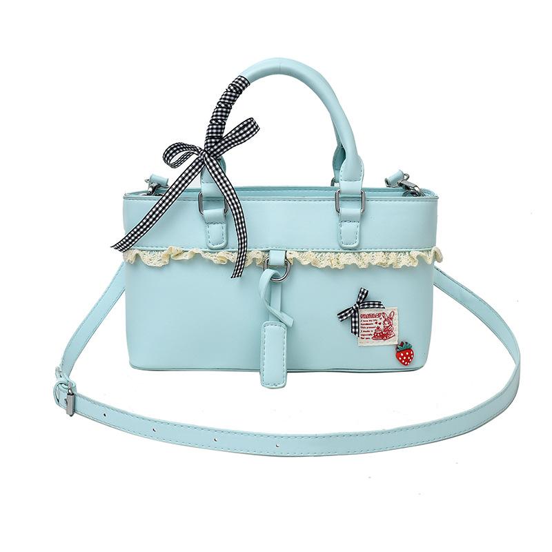 Girls Lace Handbag Women's New Large-capacity Commuter Shoulder Messenger Tote Bag