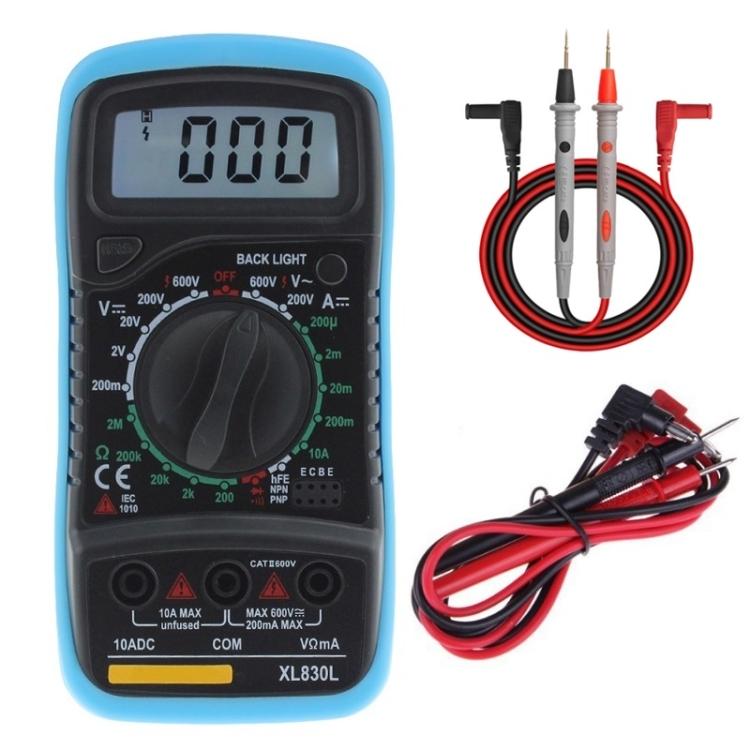 ANENG XL830L Multi-Function Digital Display High-Precision Digital Multimeter, Specification: Standard+10A Extra Tip Pen
