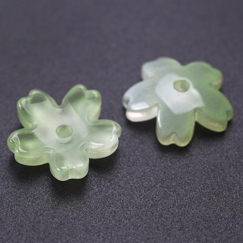 30pcs/Lot Ancient Glass Flower Bead Caps For Jewelry Making Supplies Handmade Earrings Headwear Bracelets Accessories Wholesale
