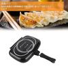 Double-sided frying pan, flat-sided grill pan, non-stick, double-sided pressure cooker, deep, washable, high heat conductivity, energy-saving, for hom