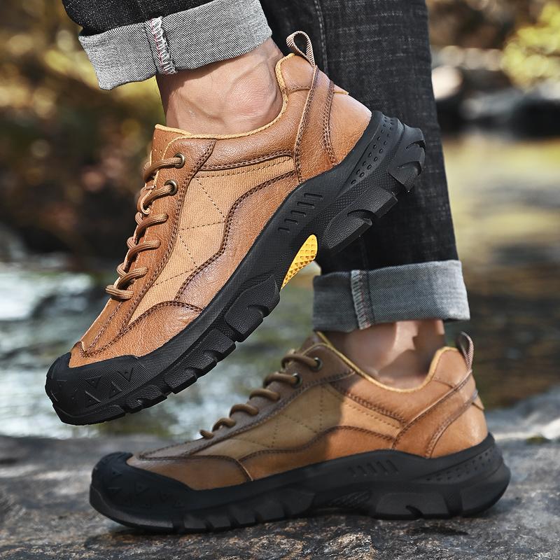 Brand Men Casual Leather Sneake High Quality Classic Outdoor Lace-up Low-top Walking Shoe Luxury Designer Flat Driving Shoes New