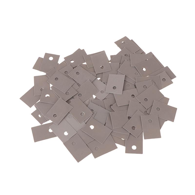 100Pcs To-220 Insulation Pads Heatsink Thermal Pad Soft Silicone Sheet Insulation Cloth