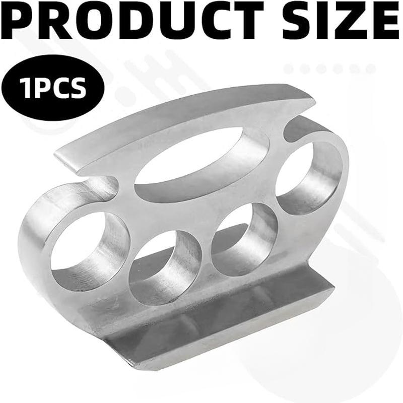 1PC Meat Tenderizer,Stainless Steel Knuckle Dusters for Strong Durable Meat Hammer,Meat Tenderiser Mallet Convenient Kitchen Tools