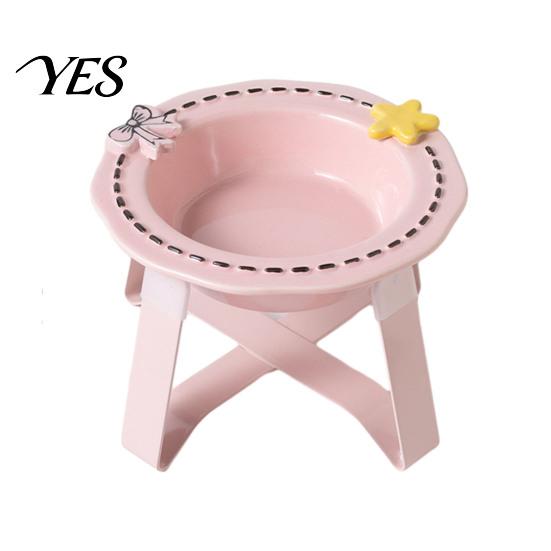 High-temperature Ceramic Bowl Feeding for Dogs & Cats, Whisker Friendly Kitten Food Non-tip Cat Dish Water Dish, Wide Shallow Pet Feeder Plate Dry Wet