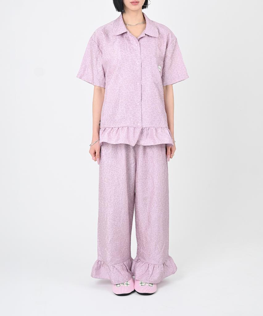 Miseutigmun [Exclusive Color] Leopard Club Pajama Shirt (Pink)