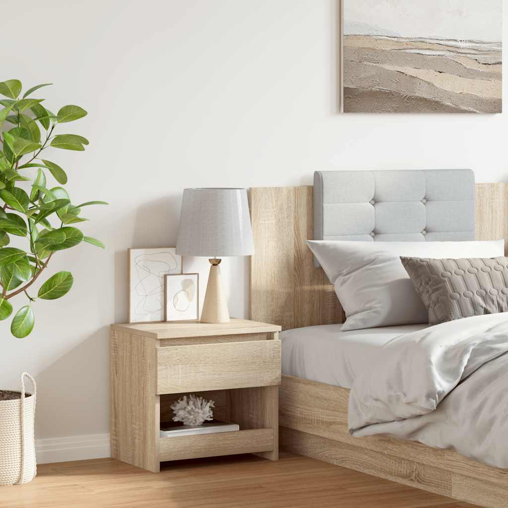 Nightstand Sonoma Oak 40 x 30 x 39 cm Engineered Wood