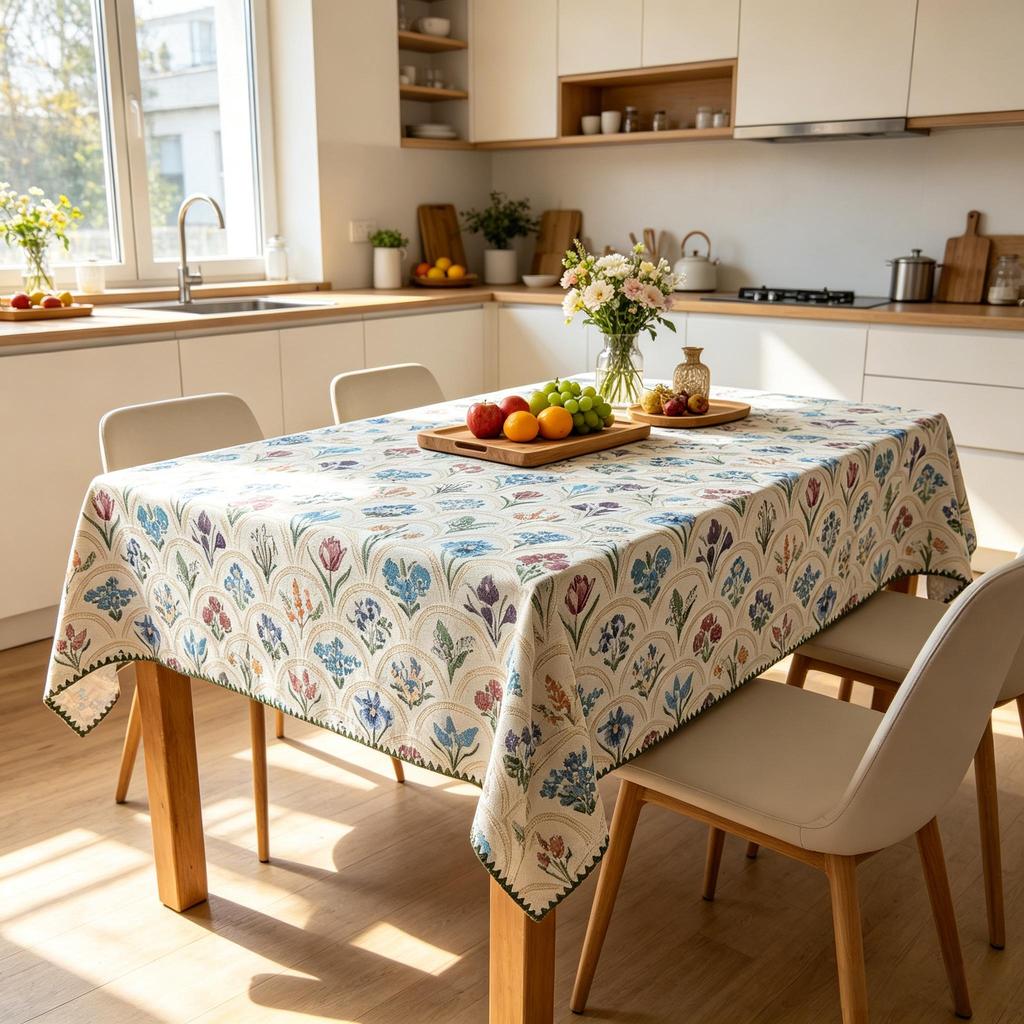 Mesa de Jantar Cozinha Festa Decoração Lavável Algodão Linho Retângulo Toalha de Mesa