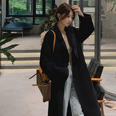 Fashion Loose Wool Women's Jackets Fall and Winter New Coat and Knee Coat