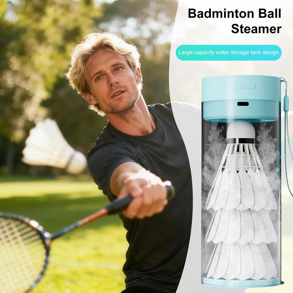 Umidificatore per Volani da Badminton Portatile con Batteria da 150mAh Accessorio Sportivo Leggero per Adolescenti