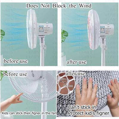 16/18 Inch Universal Fan Protection Covers Kids Finger Guards Round Fan Electric Fan Cover Child Baby Anti-pinch Electric Net