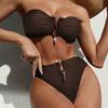 Swimsuit Bikini Split Bikini Women Swimsuit European and American Spot Halter High Waist