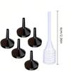 6pcs Metal Funnel and Straw Set for Perfume and Essential Oils, Easy Dispensing and Refilling Tool for Various Liquids