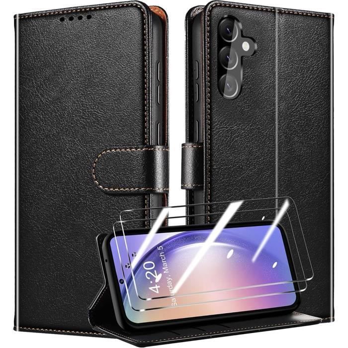 Coque de protection - Samsung - Galaxy A25 5G - Cuir Synthétique - Antichoc - Porte-Cartes