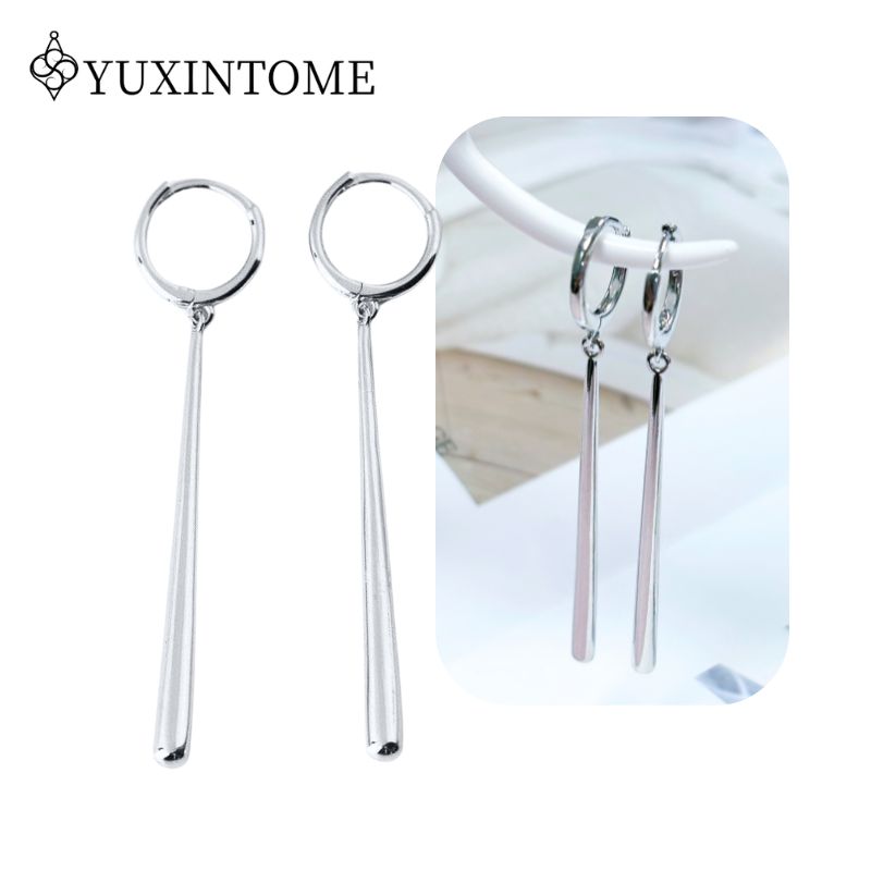 925 Silver Ear Needle Crystal White Zircon Silver Series Tassel Drop Earrings Luxury Fashion Party Jewelry Accessories