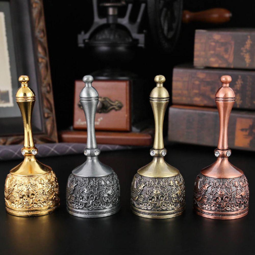 Dragon Phoenix Pattern Vintage Handbell Zinc Zinc Zinc Alloy Restaurant Dish Bell  Christmas