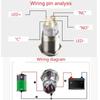 Connector Motorcycle LED Light Switch Fog Light switch Handlebar Mount Push Button Push Button