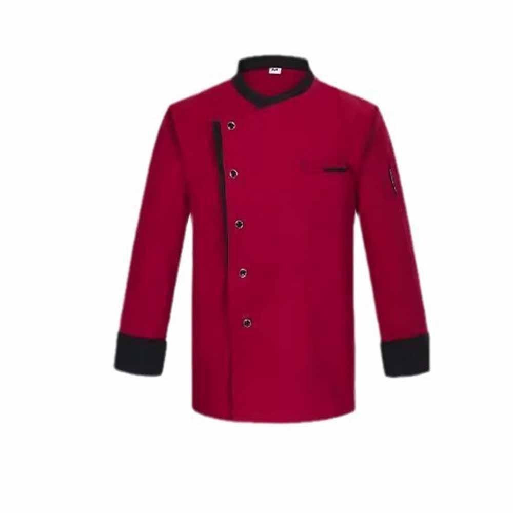 Western Style Chef Jacket Long Sleeve Kitchen Work Clothes Chef Uniform  Fast Food Service