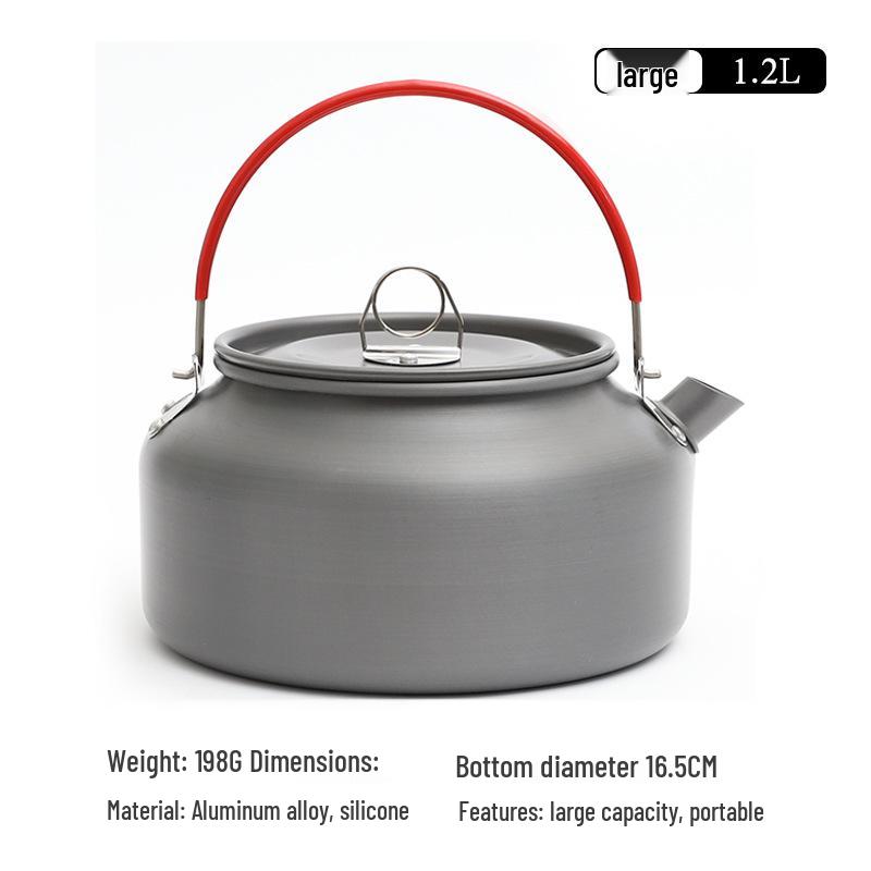 Large Capacity Portable Camping Kettle and Teapot for Outdoors