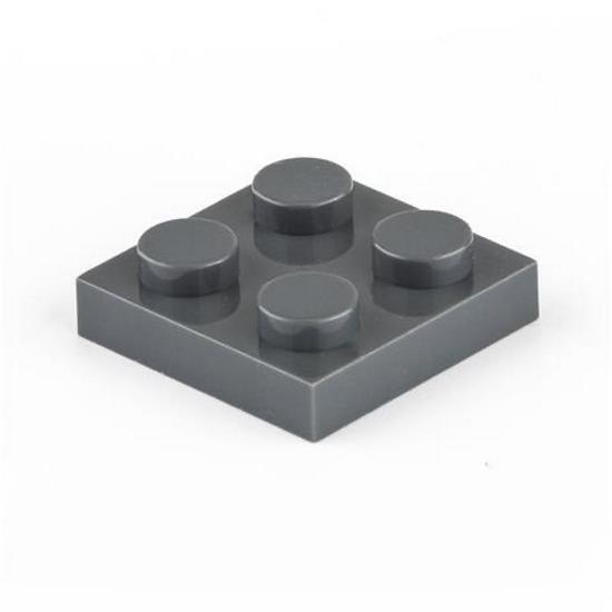 CrossMOC Low Profile Thin Building Blocks - 2x2 Bricks Compatible with Lego 3022 Base Plate