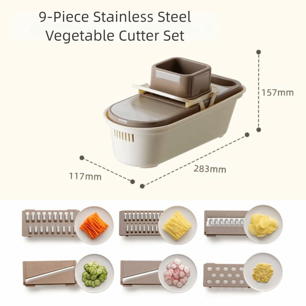 Multi-Functional Vegetable Slicer Manual Garlic Grinder for Crushing Spices Herbs Garlic