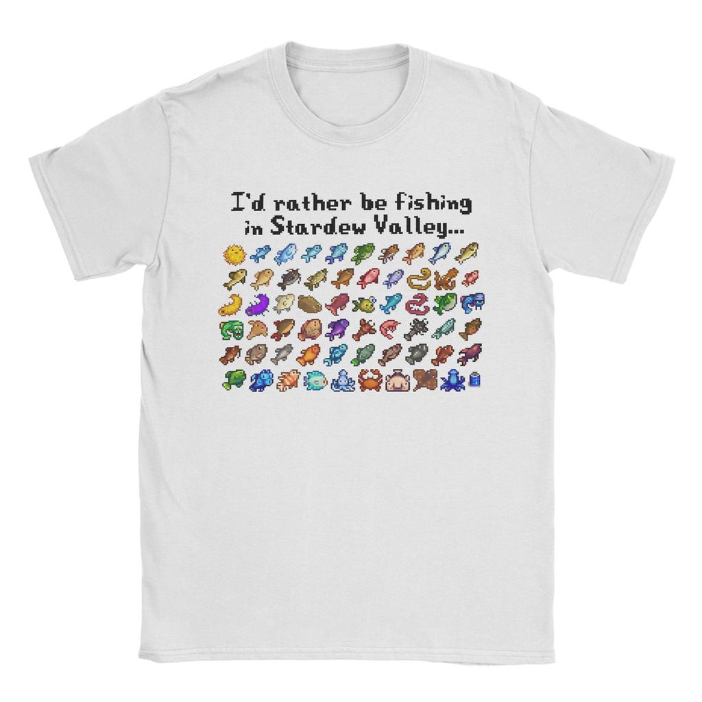 Funny I can fix him TShirt Unisex Round Neck Pure Cotton T Shirts Stardew Valley Short Sleeve Tee Shirt Gift Clothes