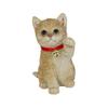 Ubia Dark Biscuit Tiger Raising Left X X Garden Maneki-neko (Beckoning Cat) Paw, 12.3 10.3 16.7 Cm, Figurine, Animal, Decor, Cat, H20021-5-1
