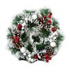 30CM Christmas Door Wreath Artificial Hanging Xmas Garland Home Window Indoor Outdoor Christmas Decor Pendant Navidad