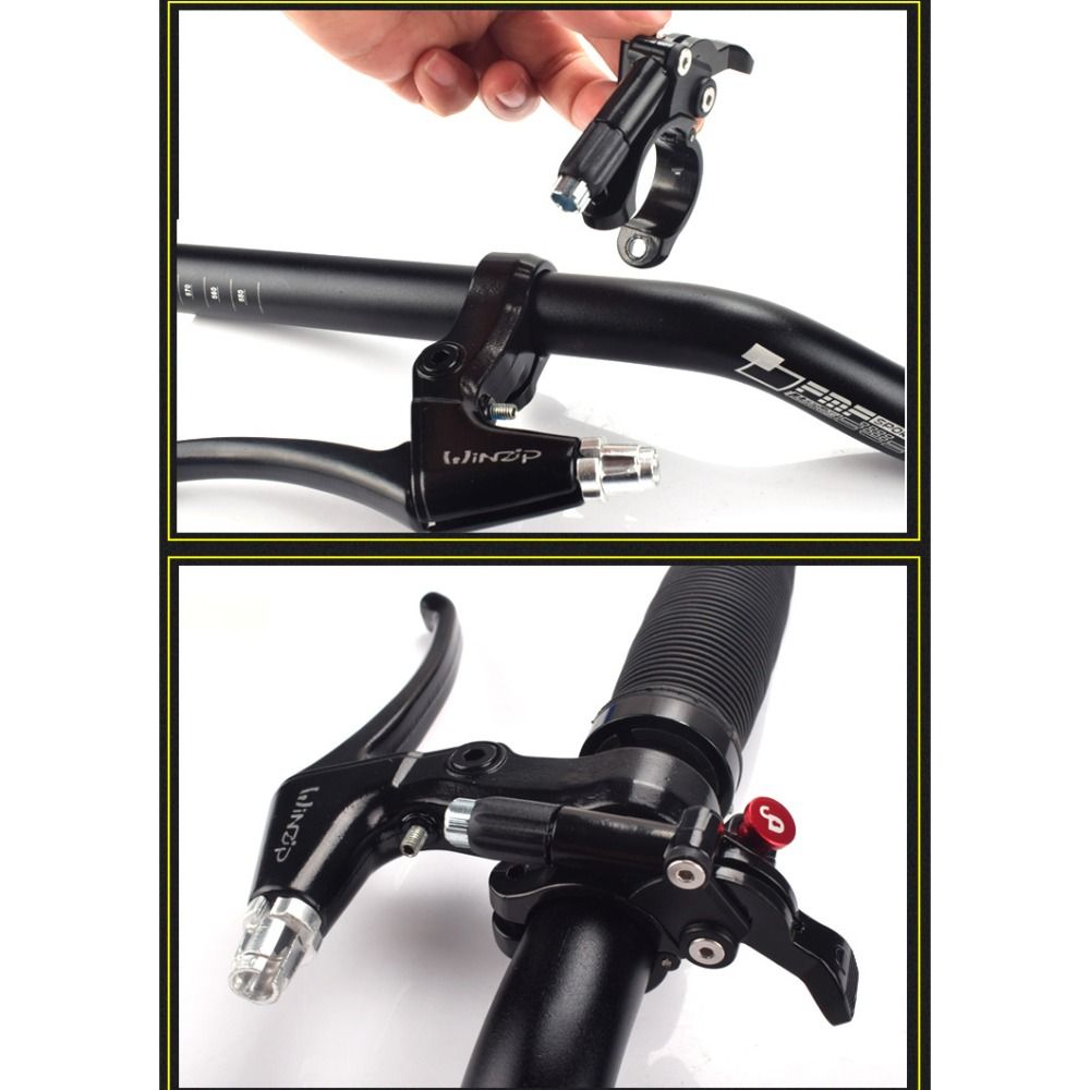 Aluminum Alloy Bike Fork Dropper Silver Road Bicycle Handlebars New Dropper Remote  Mtb Bike