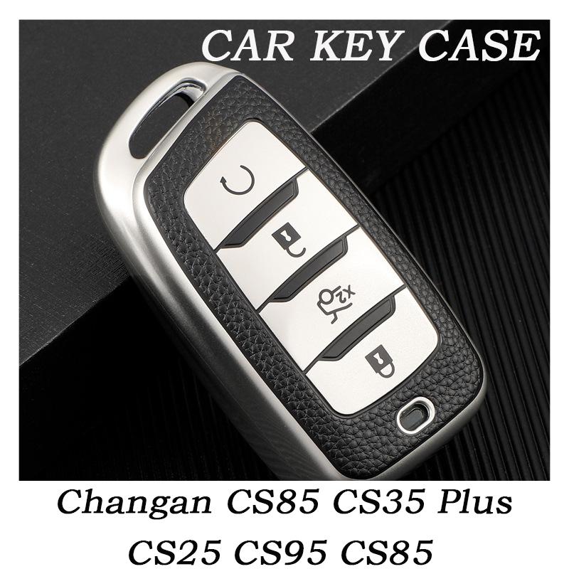 Soft TPU Car Key Cover Case Holder for Changan CS85 CS35 Plus CS25 CS95 CS85 Shell Protector Keychain Accessories