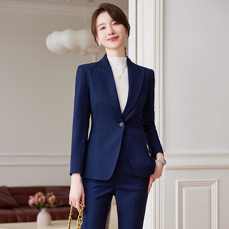 Women's Single-Button Business Casual Suit Set