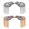 2Pcs Brooch Accessories Zinc Alloy Shoulder Board Tassel Decorations for Men Women Suits Stylish Chest Pin Jewelry