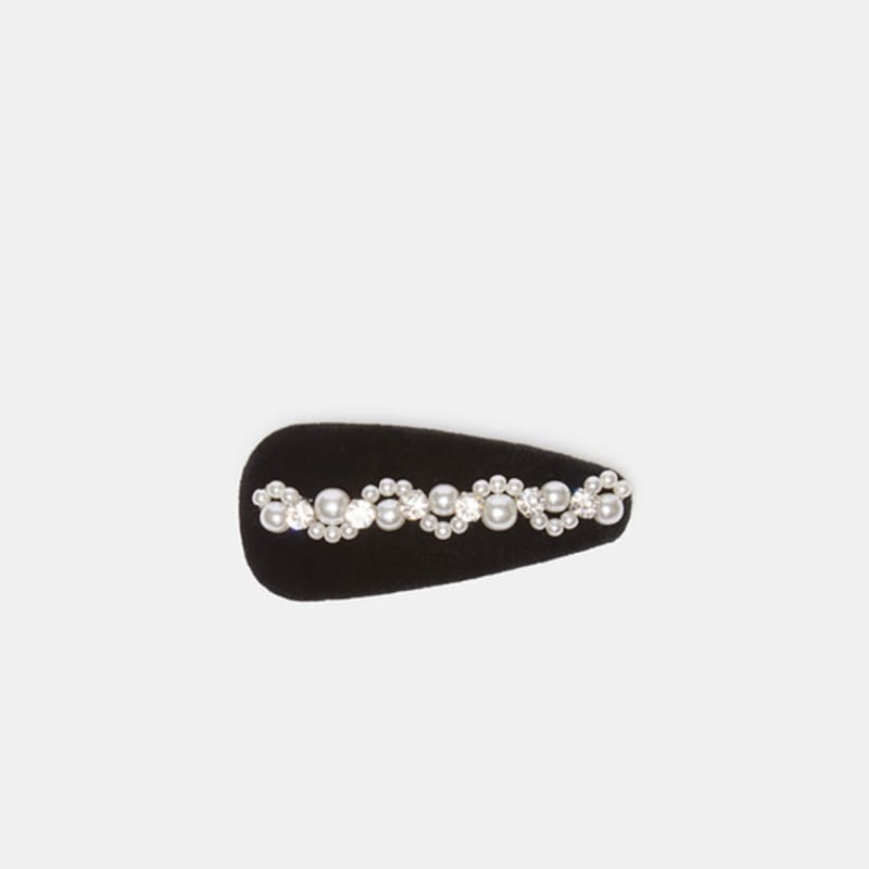 

SUECOMMA BONNIE Jewelry pearl hairpin(black)_DSAAA25516BLK black