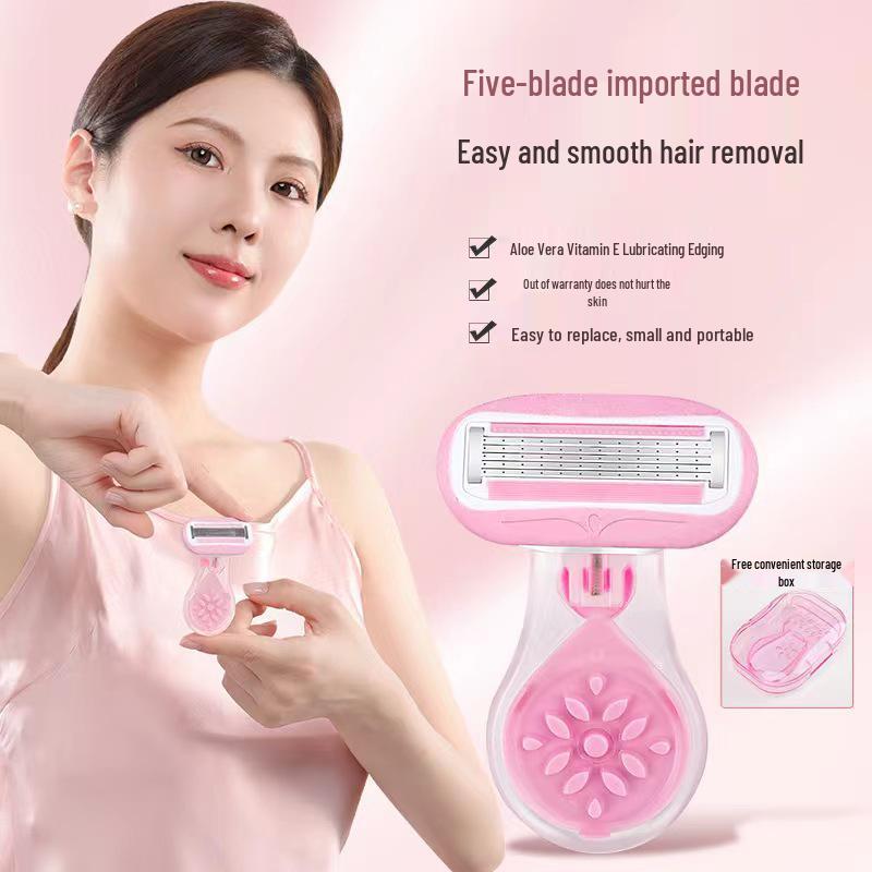 Stylish 5-Layer Women's Razor for Shaving Armpit & Body Hair