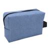 2Pcs Storage Bag Travel Cosmetic Bag Waterproof Canvas Toiletry Pouch for Make Up Skin Care ProductBlue