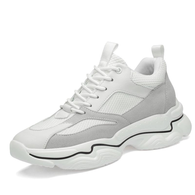 Spring and summer heightening shoes men's 10cm invisible inner heightening men's shoes breathable mesh sports leisure platform dad shoes