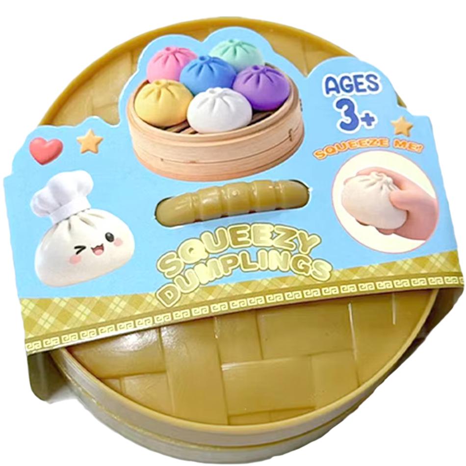 Barevné knedlíkové squishy stresové míčky Znovupoužitelné Nízký odskok Dekompresní hračky Těstová koule Jedinečná domácí dekorace Dárky