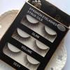 3 Pair Waterproof Handmade Mink Hair Thick Eye Lash Extension  3D Mink Natural Long False Eyelashes