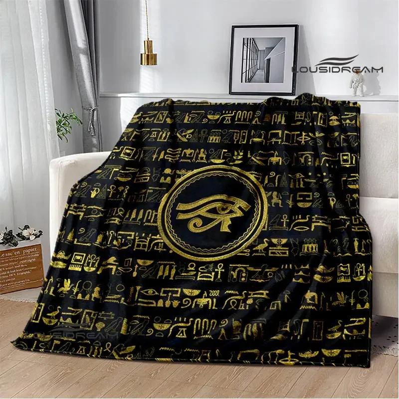 3D Egyptian Pharaoh Oracle Black Cat Printed Blanket Warm Flannel blankets Home bed linings blankets for beds Birthday Gift