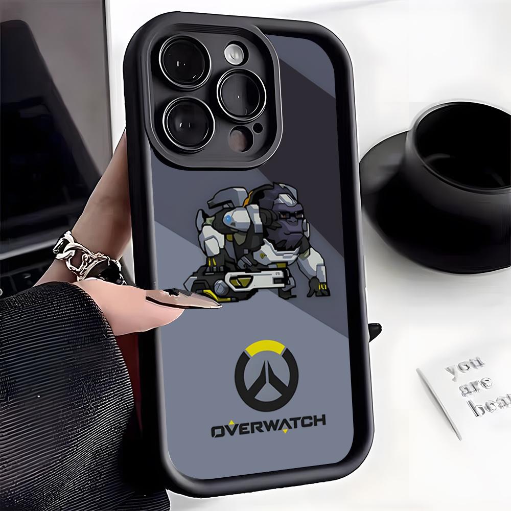 O-Overwatch Phone Case For IPhone 17 Pro Max 16 15 14 Pro Max IPhone 13 Pro Max 11 Plus Silicone Cover