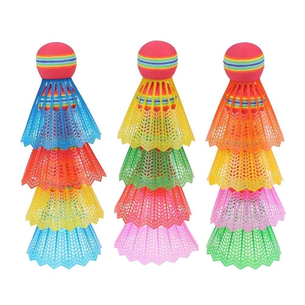 

6Pcs Rainbow Ball Head Badminton Shuttlecocks EVA Badminton Trainer New Badminton Ball Outdoor