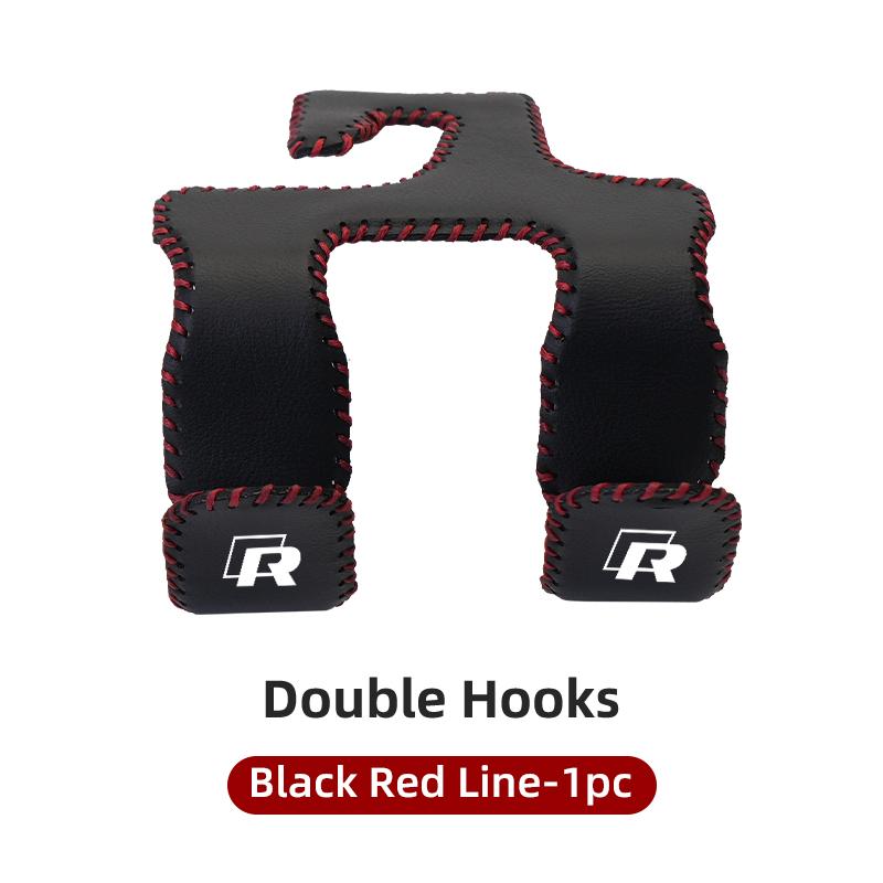 SLZPW1 Double Hooks Fastener For Automotive Leather Seams Storage Practical accessory For VW R Golf Passat mk5 Scirocco Jetta GTE GTI