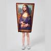New Halloween Party Costumes Mona Lisa Fun Mural Campus Event Performance Onesie