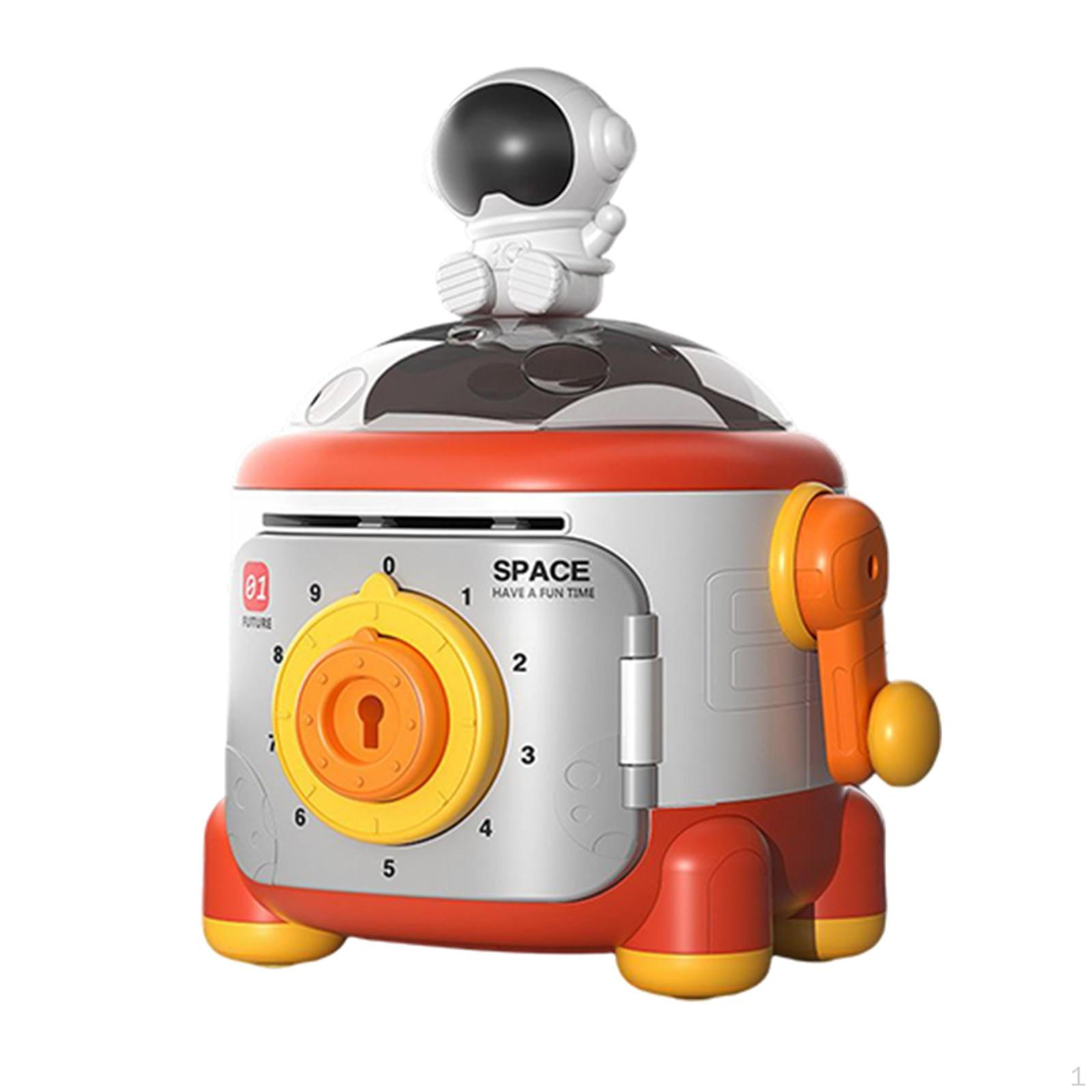 Статуя астронавта Копилка Настольная копилка Копилка Хранилище Кассовый аппарат Игрушки Скульптура для красный