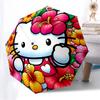 1pc Hello Kitty Automatic Folding Umbrella] Durable Iron Frame & Rod, Portable Folding, Makes a Great Holiday Gift yy251016273